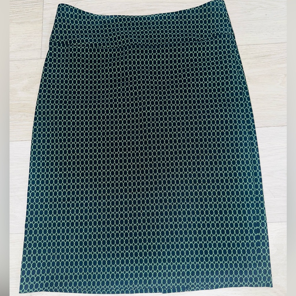 Margaret M Blue Plaid Pencil Skirt